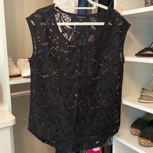 Banana Republic Black Lace Top